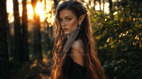The Sun Shining In The Background Of The Elf By Wellowr On Deviantart
