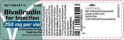 Bivalirudin - FDA prescribing information, side effects and uses