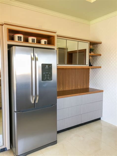 Cozinha Nude Amadeirado Projeto Contempor Neo