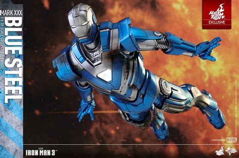 Hot Toys MMS Iron Man Blue Steel Mark XXX Figures