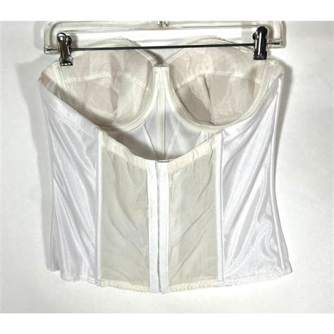 Dominique 8950 Strapless White Long Line Torsolette Depop