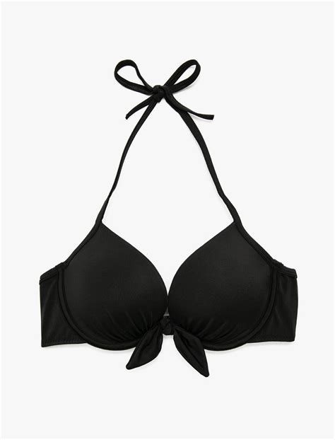 Siyah Kadın Maximiser Bikini Üstü 0YAK89552OM Koton