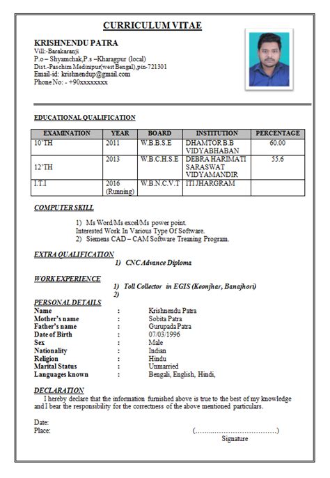 Examples Of Cv For Job Application Pdf at Rickey Turman blog