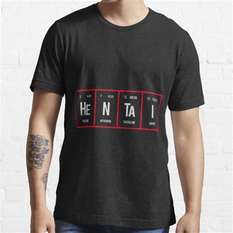 Camiseta Hentai Tabla Peri Dica De Los Elementos Cl Sico De Kineslabreea Redbubble