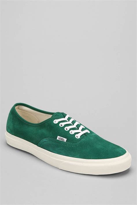 Vans Authentic Suede Mens Sneaker In Green For Men Lyst