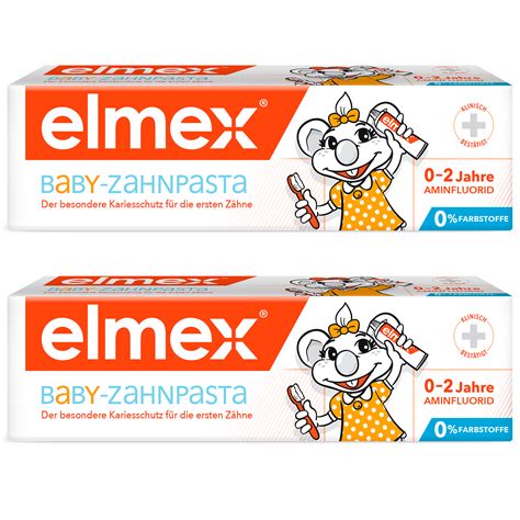 Зубная паста Elmex для детей 0-2 лет 2 штуки в наборе купить по цене ...