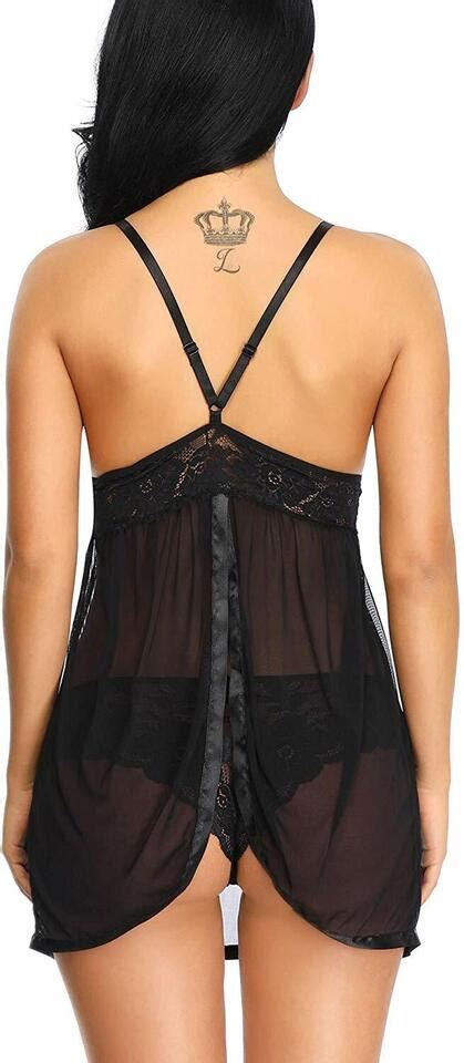 Plus Size Women S Sexy Lingerie Lace Babydoll Dress G String Underwear Nightwear Ebay