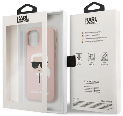 001241 Чехол Karl Lagerfeld для iPhone 12mini Silicone (Pink) - ОПТОГАДЖЕТ
