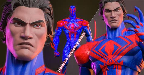 Hot Toys蜘蛛人穿越新宇宙蜘蛛人 比例可動人偶 戰衣特殊塗裝帶來帥氣未來感