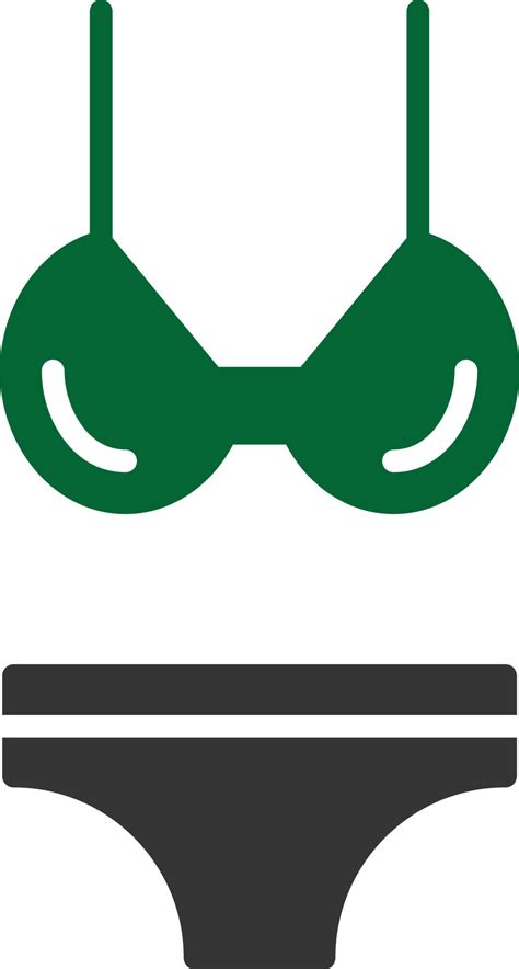 Bikini Glyph Two Color Vector Art At Vecteezy