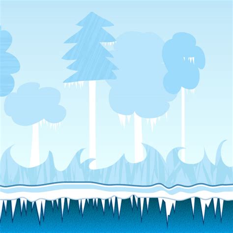 Icy Winter Background Game Art Guppy