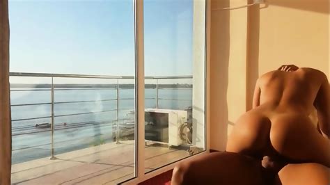 Stunning Blonde Fucks Next To Hotel Window Like A True Slut