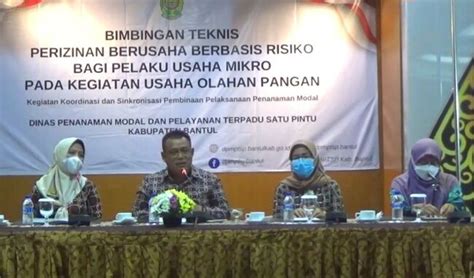 Bimtek Perizinan Berusaha Berbasis Risiko Bagi Pelaku Usaha Mikro Bagi