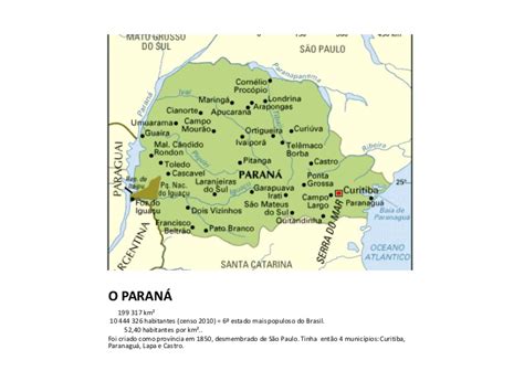 Explico Geografia Geografia Do ParanÁ O Estado Do ParanÁ ApresentaÇÃo