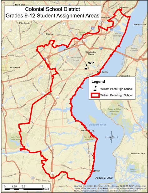 Map of Colonial - Colonial School District