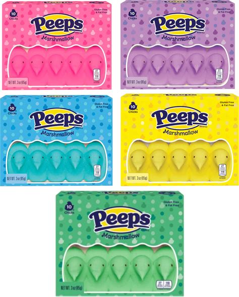 Peeps Marshmallow Candy Chicks Variety Pack 4 Packs Of 5