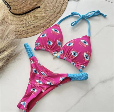 Sexy Leopard Micro Bikini Women Swimsuit Female Swimwear Thong Bikinis Set Brazilian Halter