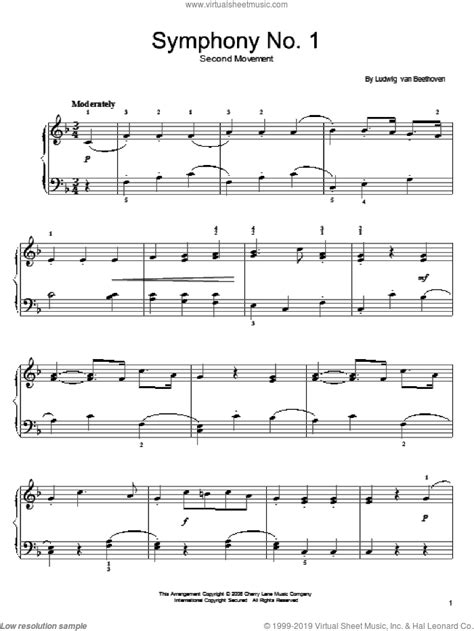 Beethoven Symphony No Sheet Music For Piano Solo