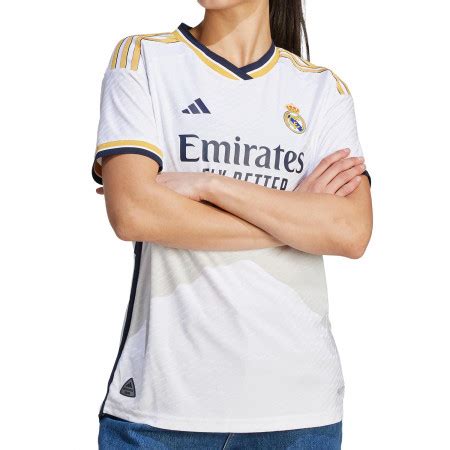 Camiseta Adidas Real Madrid Mujer Blanca Futbolmania