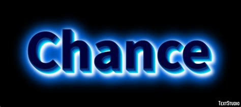 Chance Text Effect and Logo Design Word