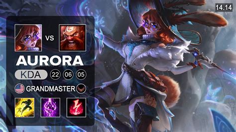 Aurora Vs Gragas Mid NA Grandmaster Patch 14 14 Season 14 YouTube