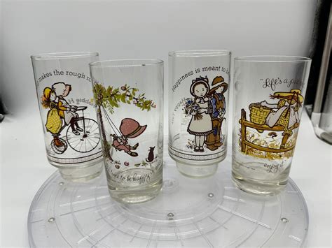 Vintage Holly Hobbie Drinking Glasses Holly Hobbie Etsy