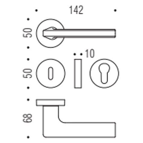 Ручка Colombo Gira мат. хром R ф/з