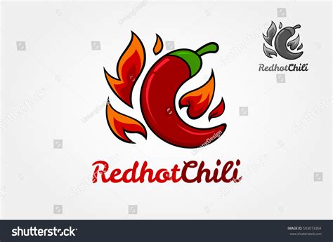 Red Hot Chili Vector Logo Template Stock Vector Royalty Free Shutterstock