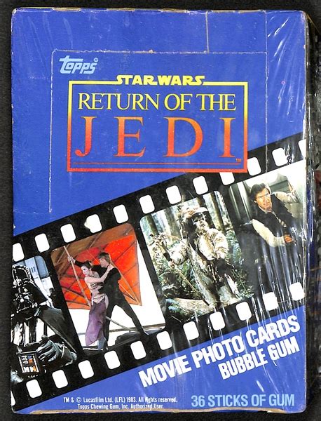 Lot Detail 1983 Topps Star Wars Return Of The Jedi Factory Sealed Wax