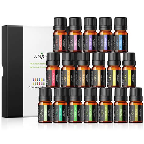 Anjou Essential Oils Set 18 X 5ml 100 Pure Natural Aromatherapy