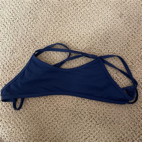 Jolyn Bikini Top Navy Size Small Ryan Top Depop