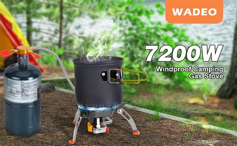 Amazon WADEO 7200W Windproof Camping Stove Camping Gas Stove With