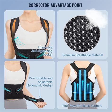 Fit Geno Back Brace Posture Corrector For Women And Men Shoulder