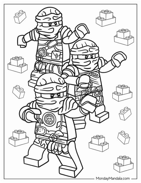 lego ninjago hands  time coloring pages