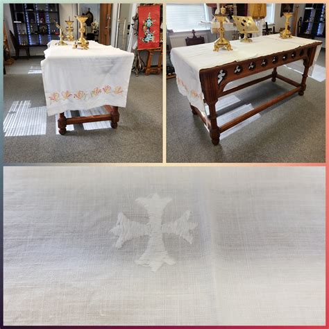 Altar Cloth Linen 368cm X 79cm Irish Linen Mary Collings Church