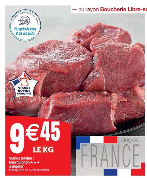 Promo Viande Bovine Bourguignon Mijoter Chez Cora Icatalogue Fr