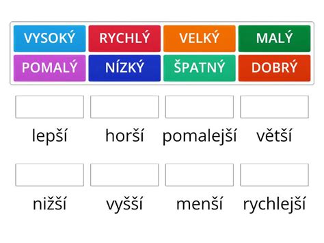 Komparativ Adjektiv Match Up