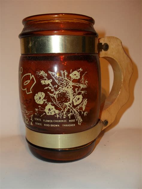 Little Brown Mugs With Wooden Handles A Little Brown Mug With A Wooden