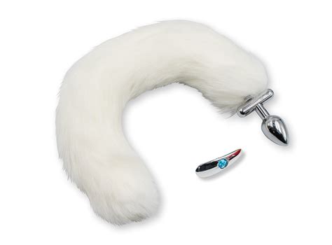 Ripley PLUG ANAL DE METAL CON COLA DE ZORRO BLANCO