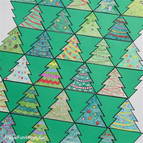 collaborative art  christmas tree tessellations artofit