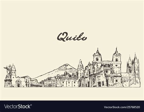 Quites Quito Ecuador Illustration Sketches Free Preview Adobe