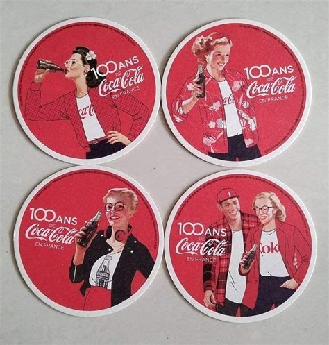 Coca Cola Coaster France 100th Anniversary 4 Hobbies And Toys Collectibles And Memorabilia