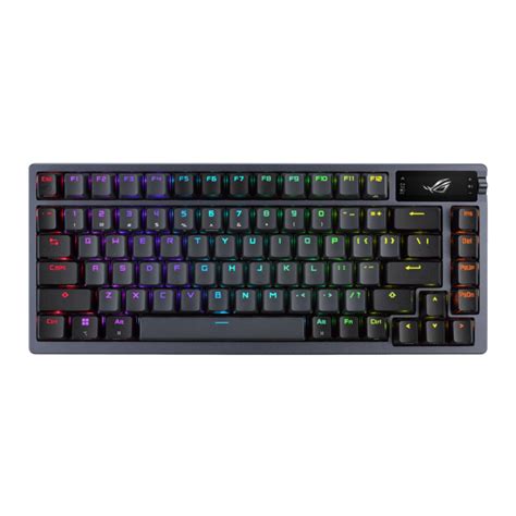 Free Gift Asus Rog Azoth Wireless Mechanical Hot Swappable Gaming Keyboard Gunmetal