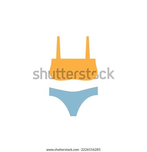 Flat Style Bikini Swimsuit Vector Illustartion Stock Vector Royalty Free 2226556285 Shutterstock