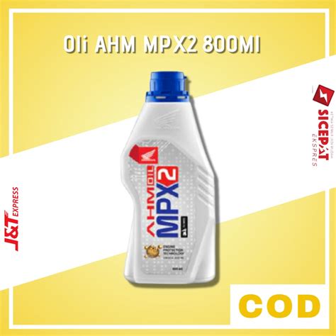 Jual Oli Mesin Honda Matic Ahm Oil Mpx Ml W Api Sl Oli Matic