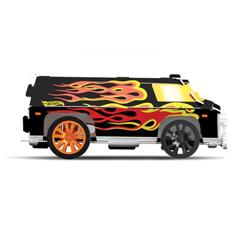 Bladez Toyz Vehiculo Pull Back Para Armar Hot Wheels Mini Pack SUPER VAN NEGRA