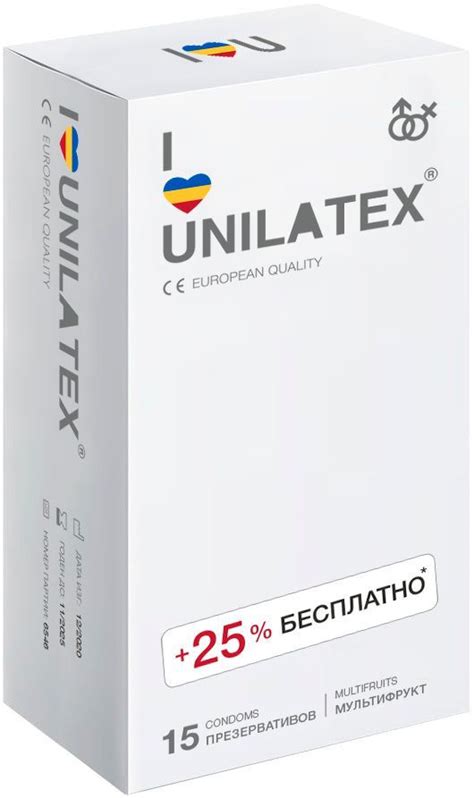 Презервативы Unilatex Multifruits, 12 шт. + 3 шт. в подарок - купить с ...