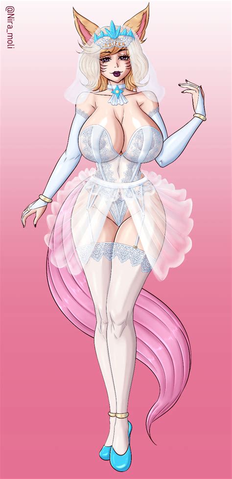 Ahri Bride By Nira Moli Hentai Foundry