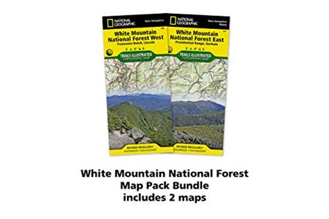 White Mountain National Forest Map Pack Bundle National Geographic