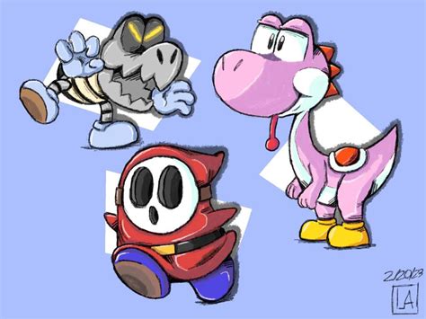 Super Mario Characters by megasonikirb on DeviantArt